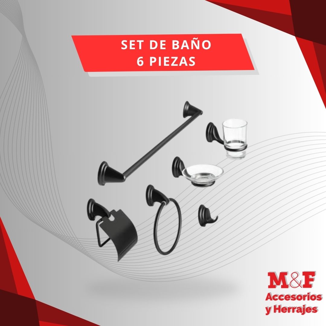 Set de Baño 6 Piezas